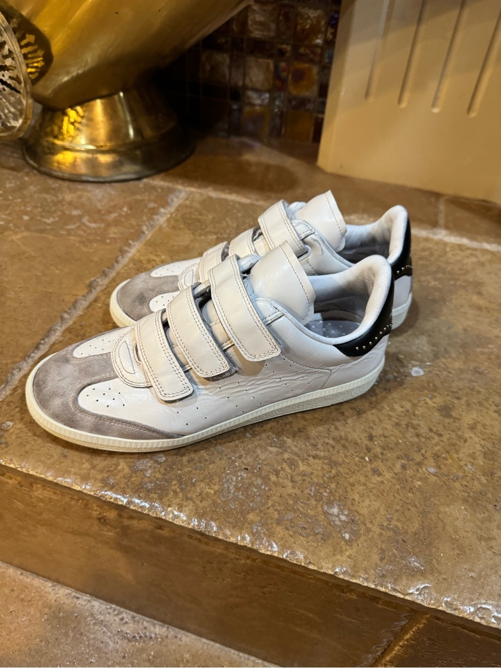 Isabel Marant White and Gray sneakers 38/8 - Picture 2 of 3